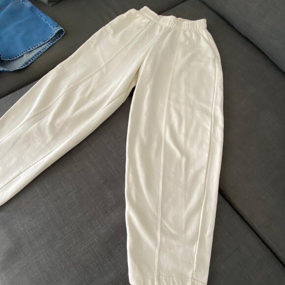 ZARA PLUSH JOGGING WIDE PANTS - Picture 6 of 8
